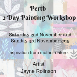 Perth Weekend Painting Workshop 2/3 Nov 2019